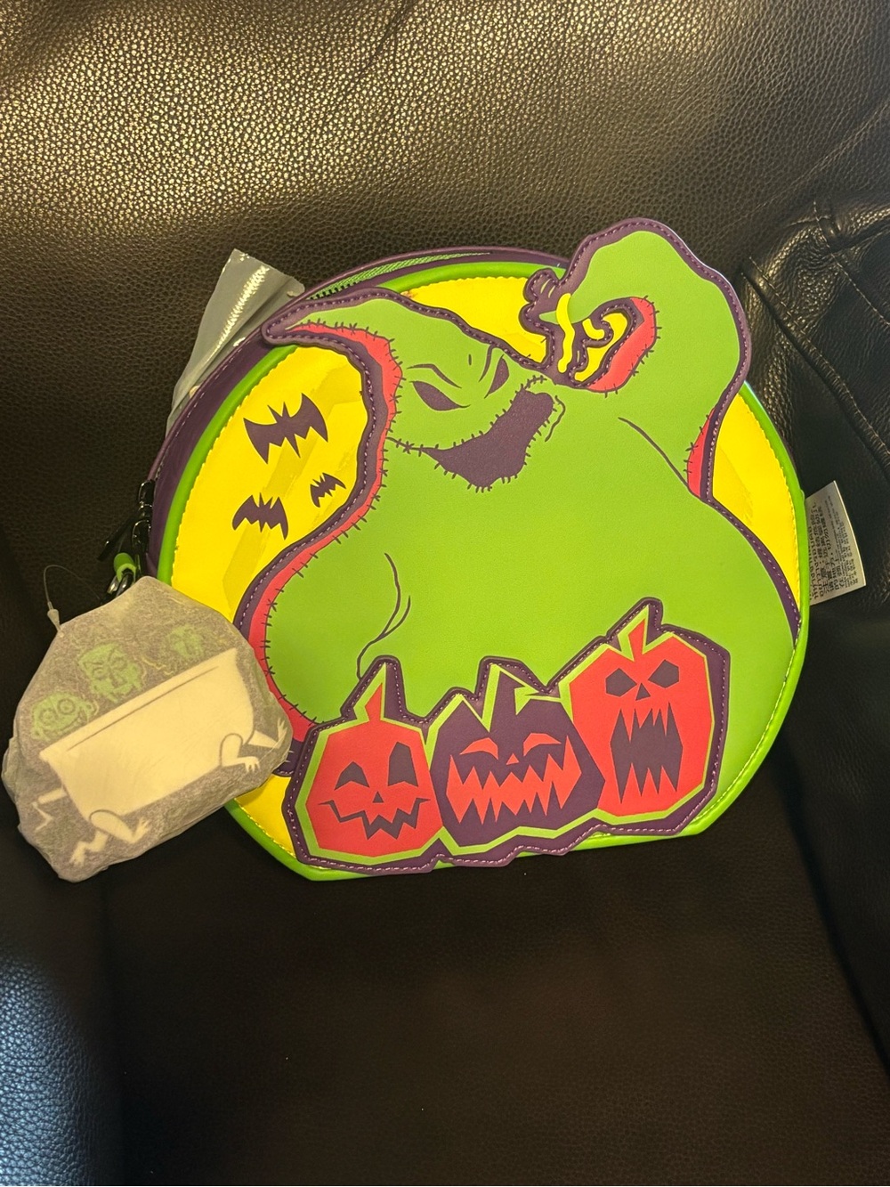 Loungefly Hardtag Oogie Boogie Themed Round Crossbody Bag